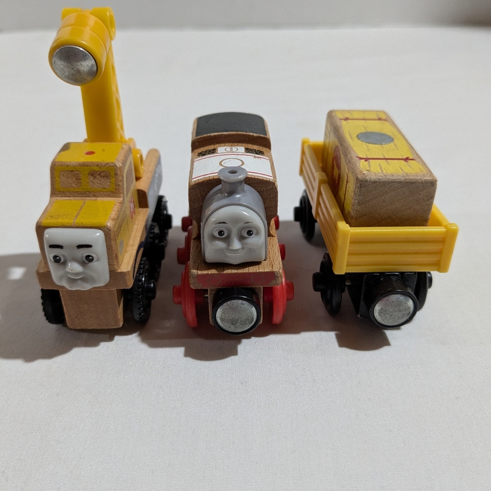 Thomas the Train Wooden Railway Stanley, Butch, Cargo Car 2012 Real Wood Series